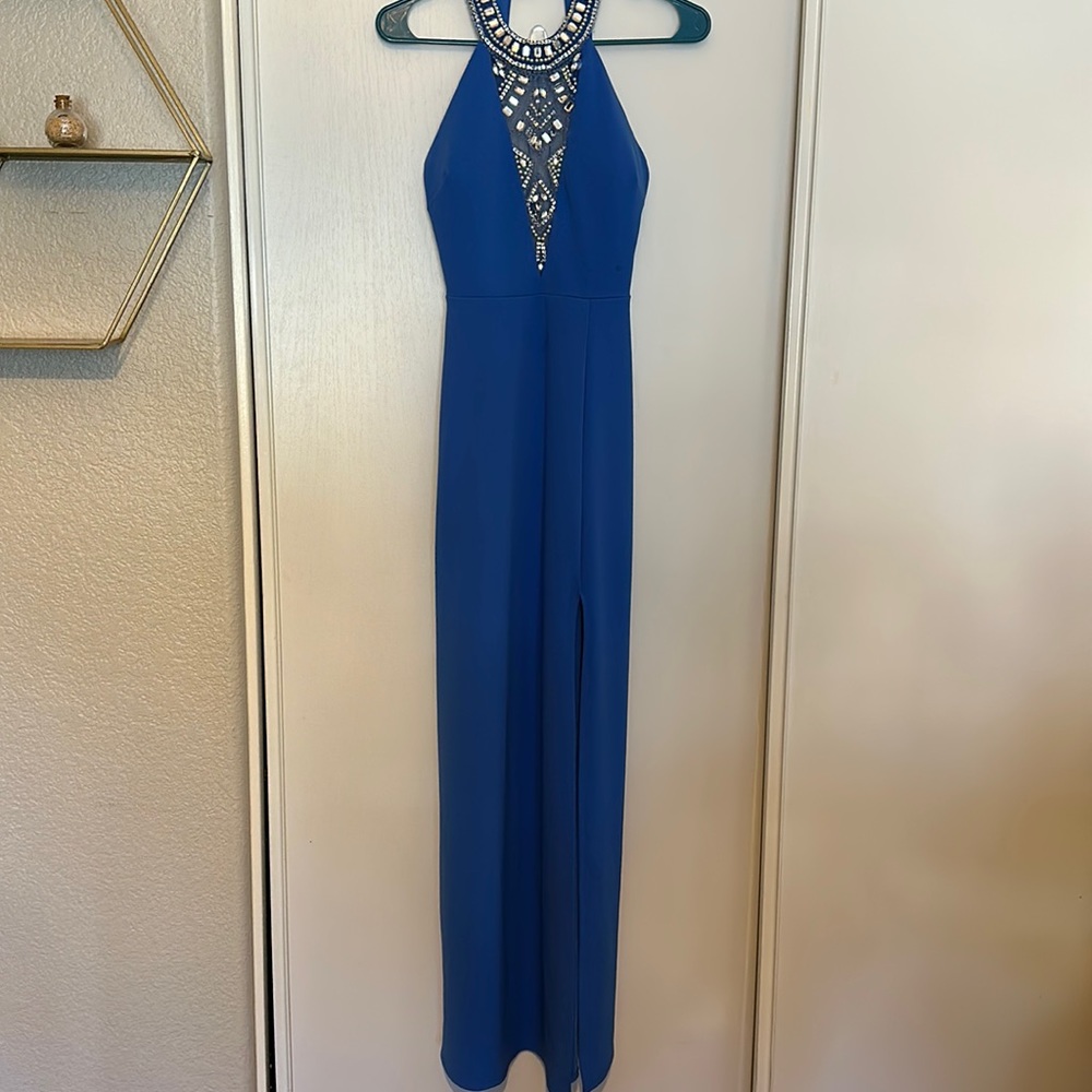 Blue prom dress